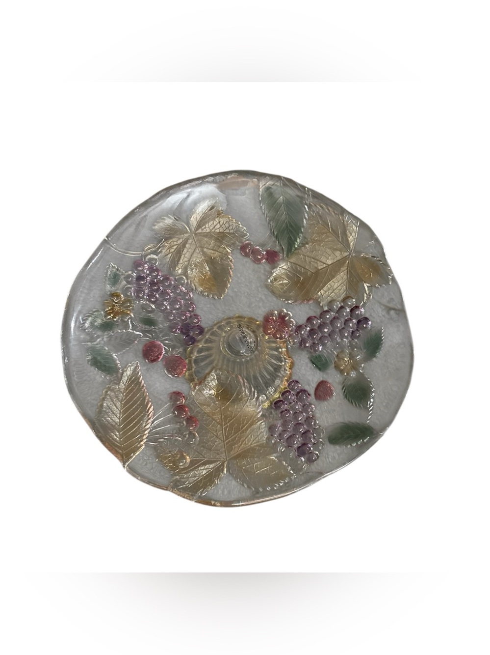 Mikasa Savoir Vivre (Wild Orchard) Fruit / Grape Pedestal Platter 12.5” Japan
